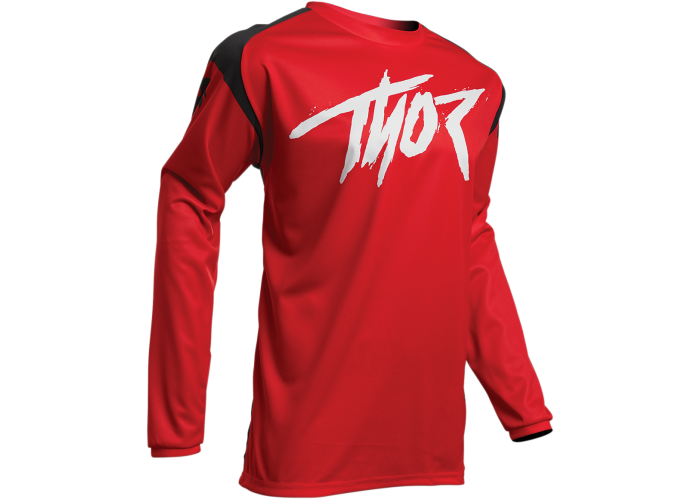 Tricou Copii Atv/Cross Thor Sector Link negru/rosu, marime XL